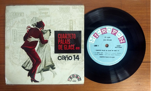 Cuarteto Palais De Glace En Caño 14 Disco Simple Vinilo