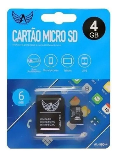 Cartão De Memoria Micro Sd 4gb Al-mo-4 Altomex