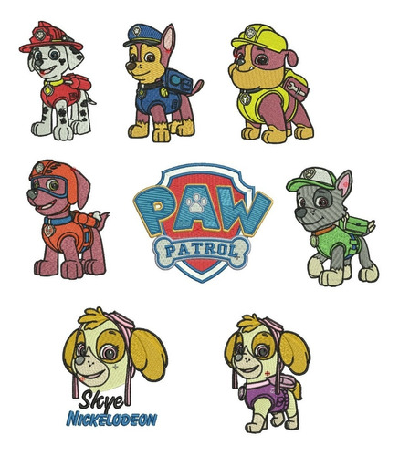 Matrices Para Maquina Bordadoras Patrulla Canina Paw Patrol