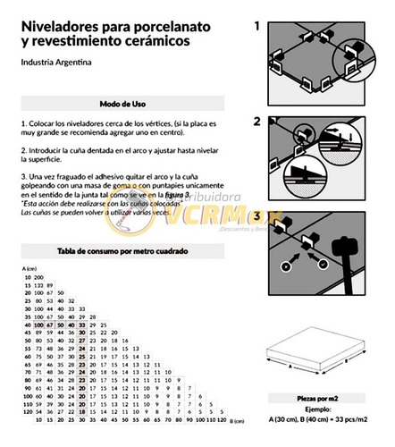 Imagen 7 de 10 de Arcos Nivelador Porcelanato 150 Unidades