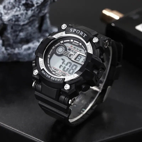 Reloj Digital Para Caballero Más Collar Escorpión R37