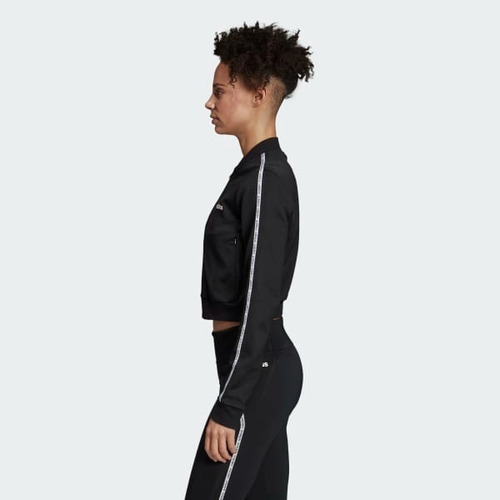 Imagen 2 de 6 de Campera adidas C90 Tracktop Dama Talle Xs Al L Negro