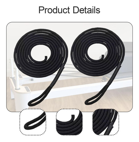 2 Peças Pilates Reformer Pull Ropes Components 102 Em