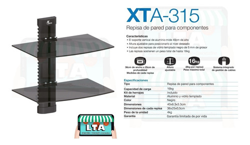 Imagen 6 de 10 de Soporte Doble Estante Dvd Canalera Deco Play Xbox Wii 16 K