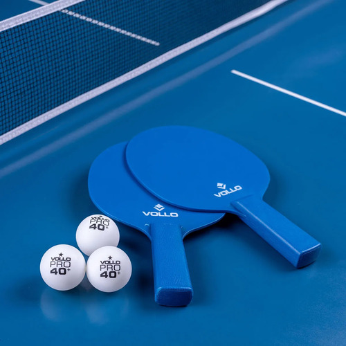 Kit Raquete Completo Tênis De Mesa Ping Pong Bolinha Vollo