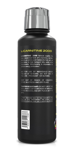 Imagen 6 de 6 de L- Carnitina 2000 Forzagen Líquida Con Vitamina B6 30serv