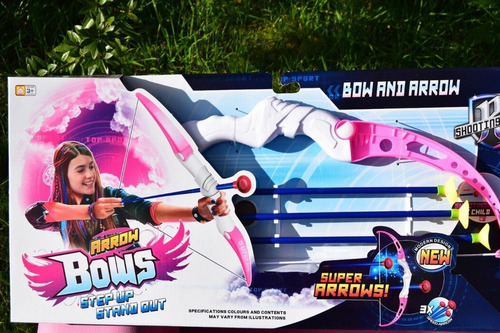 Conjunto De Arco Y Flechas Rosa Nena Super Bow - 10273