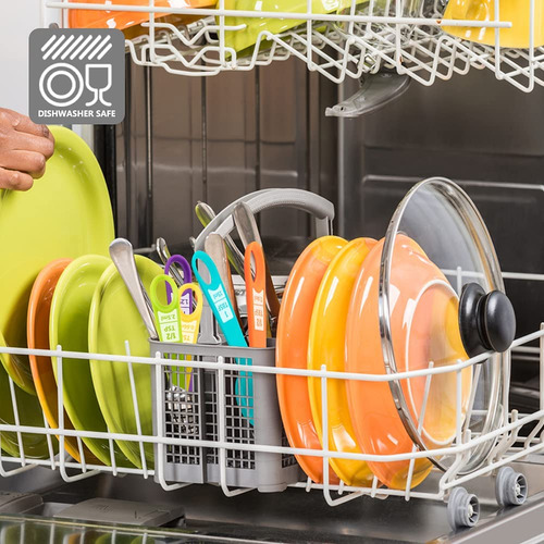 Juego De 12 Tazas Y Cucharas Medidoras De Plástico, De Color
