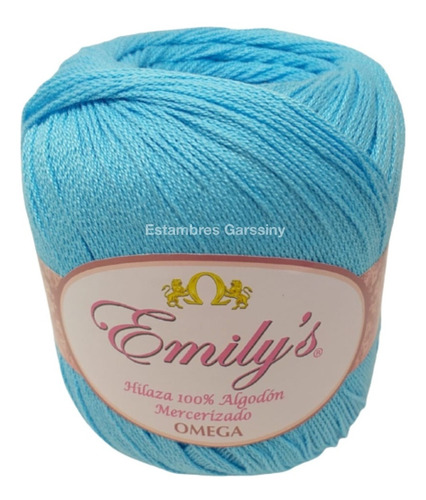 Hilaza Emily's Omega 100% Algodón Bola De 150g Color Azul