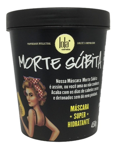 Máscara Hidratante Morte Súbita Lola Cosmetics X 450 Gr