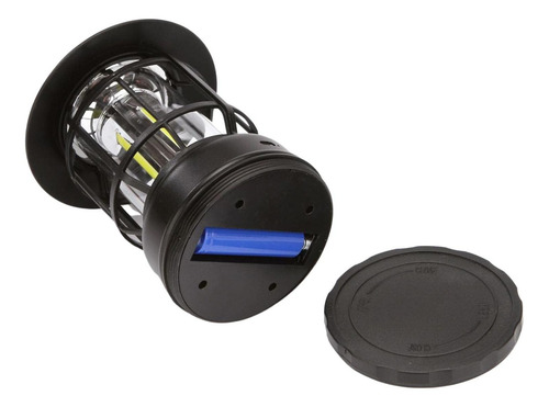 Farol Retro Decorativa Luz De Emergencia Recargable Usb C Color Negro