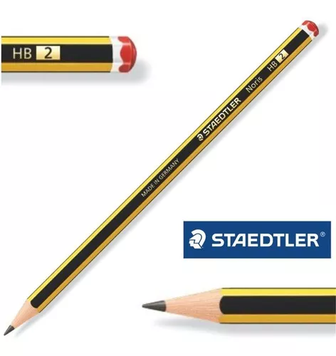 Lapiz Negro Grafito Staedtler Noris Nro 2 Hb X Unidad Color Negro y Amarillo