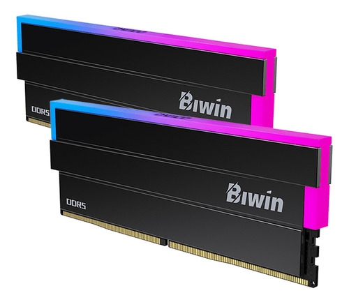 Memoria Ram Ddr5 32gb 7200mt/s Biwin Dw100 Rgb 2x16gb Negro