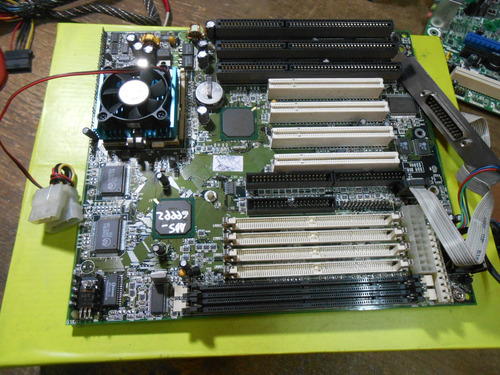 Motherboard I430tx Socket 7 + Micro + Cooler Disipador Retro