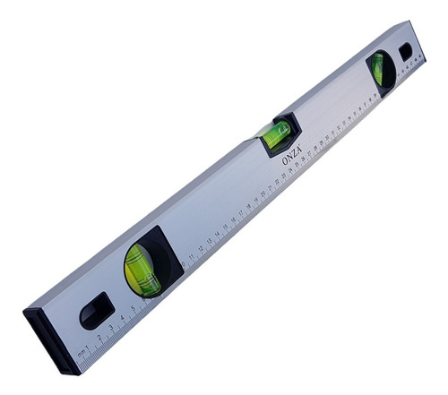 Nivel De Mano Aluminio 50cm 3 Gotas- Burbujas Base Magnética