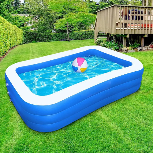 Alberca Inflable Grandes Piscinas Rectangulares 380cm Azul