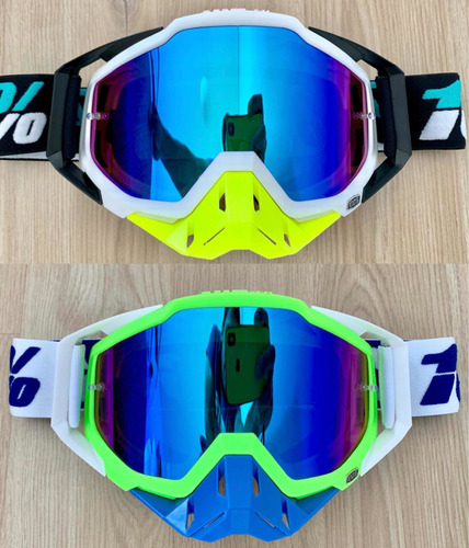 Antiparras Uv Nuevas Moto Motocross Downhill Casco Ski Nieve (Usado)