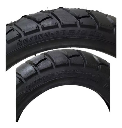 Pneu 60/100-17 + 80/100-14 Xre, Xtz C/c Bunker Adapt Ira
