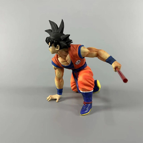 Figura Goku Base Dragon Ball Z Baculo Magico Anime 17cm