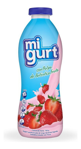 Yogurt Migurt Fresa 750gr 