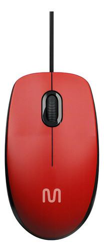 Ratón con cable Mf400 rojo multi USB de 180 cm - Mo390