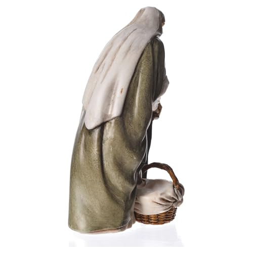 Figura De Belén De Anciana Con Bastón, 13cm