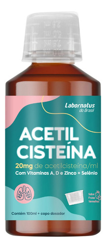 Nac xarope a base de N-acetilcisteína 100ml com dosador Labornatus