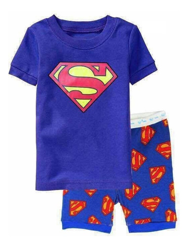 Pijama De Verano Superman Superm Movie Para Niños, Conjuntos