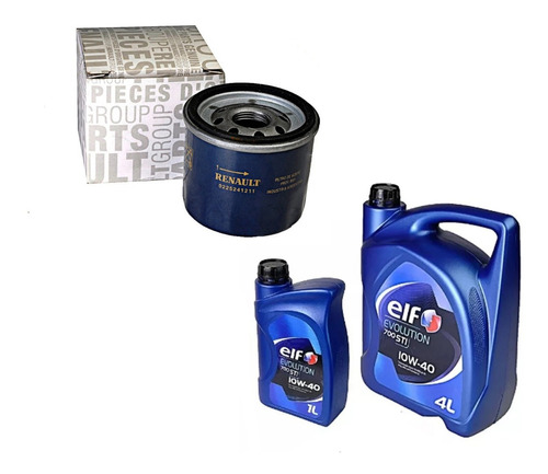 Kit Filtro Aceite + 5l Elf 10w40 Renault Megane 3 M4r 2.0 16