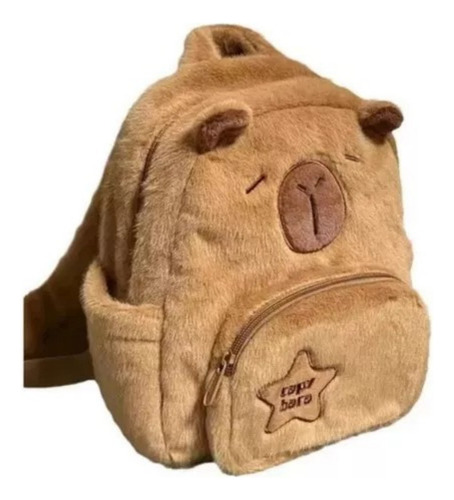 Camexuny Bonita Mochila De Peluche Para Muñecas Capibara, Mochila De