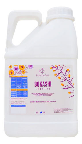 Fertilizante Bokashi para Grama Concentrado 5L Rende 1000L