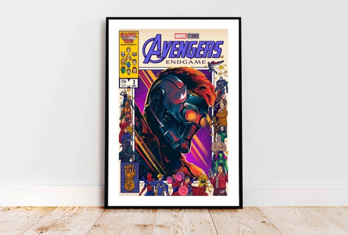 Cuadro Poster Enmarcado De Avengers 33x48cm Star Lord