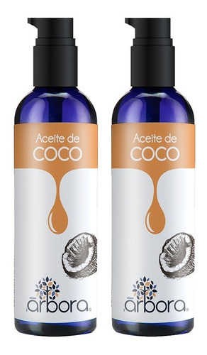 2 Aceites De Coco Cosmético Hidrata Piel Y Cabello 90ml