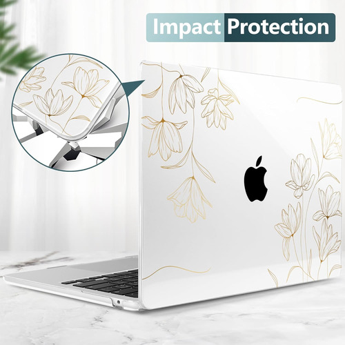 Twolskoo Para M2 Macbook Air 13 Pulgadas Case 2022 A2681, Cu