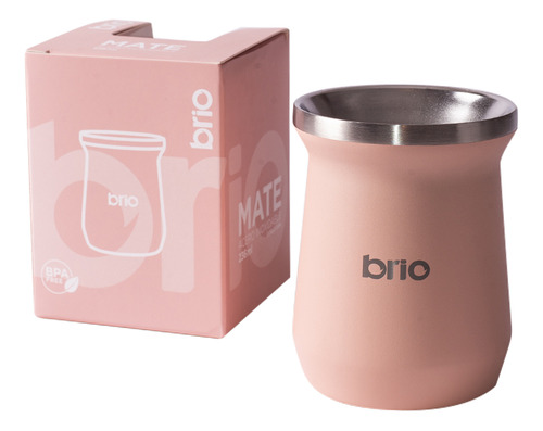 Mate De Acero Inoxidable Brio Alto Clásico Universo Binario