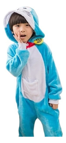 Pijama Onesie Doraemon Para Niños, Cosplay De Animales, Una