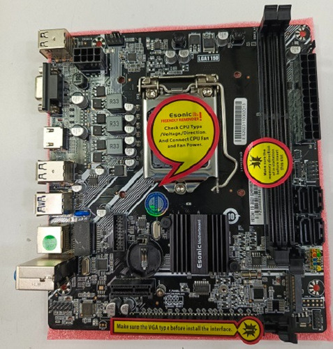 Tarjeta Madre Esonic H81da1 Lga1150 4th Gen C/puerto M.2