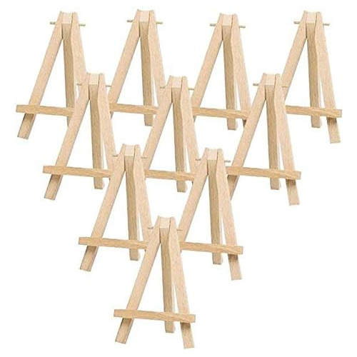 Paquete De 10 Mini Caballetes De Madera (5 Pulgadas). C...