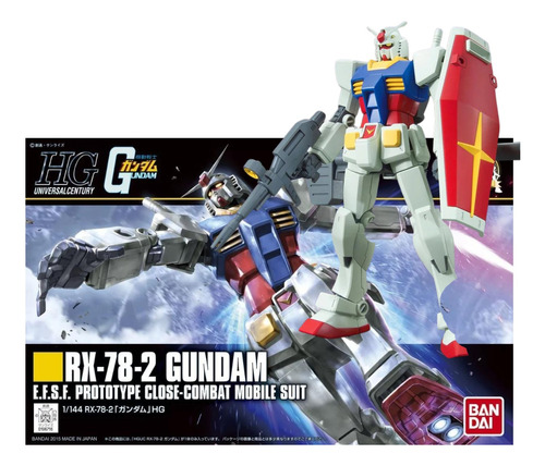 Bandai Rx-78-2 Prototipe Gundam 1/144 Para Armar Articulado