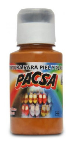Imagen 1 de 1 de Pintura Para Piel Y Plástico Pacsa Cafe Claro 34 125 Ml