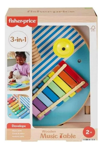Juguete Para Bebés Fisher Price Mesa Musical De Madera