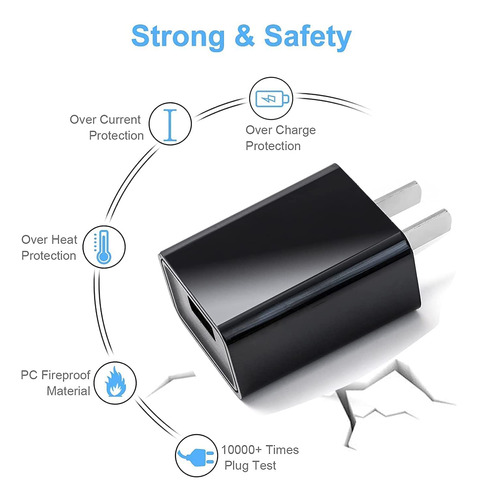 Cable Micro Usb Charger Wall Wzhenb De 5 Pies Para Nokia 272