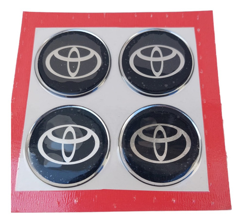 Toyota  - Juego Logos Llantas 49 Mm Diámetro X 4