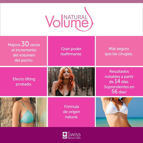 Imagen 4 de 10 de Natural Volume - Incrementa Busto / Pecho Paquete 30 Dias