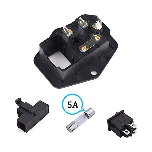 Módulo De Entrada Enchufe Fusible De 5a Interruptor Ma...