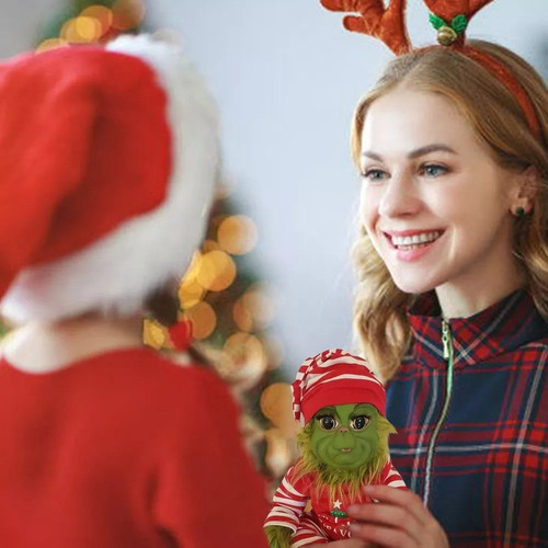 Mz Regalo Navideño De Muñeca De Látex Grinch For Niños