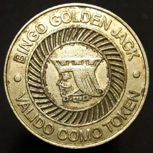 Ficha Juego Token Bingo Golden Jack (Usado)