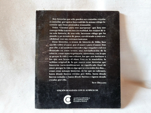 Imagen 3 de 9 de Cuento Para Tres Mariposas Milia Gayoso El Augur Firmado
