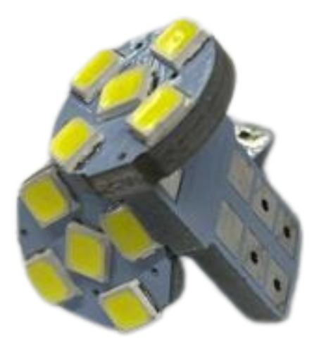 Par Lampada Esmagada Led Meia Luz Farol 5 Leds T10 12v