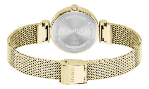 Reloj Hugo Para Mujer 1540129 Acero Inoxidable Dorado